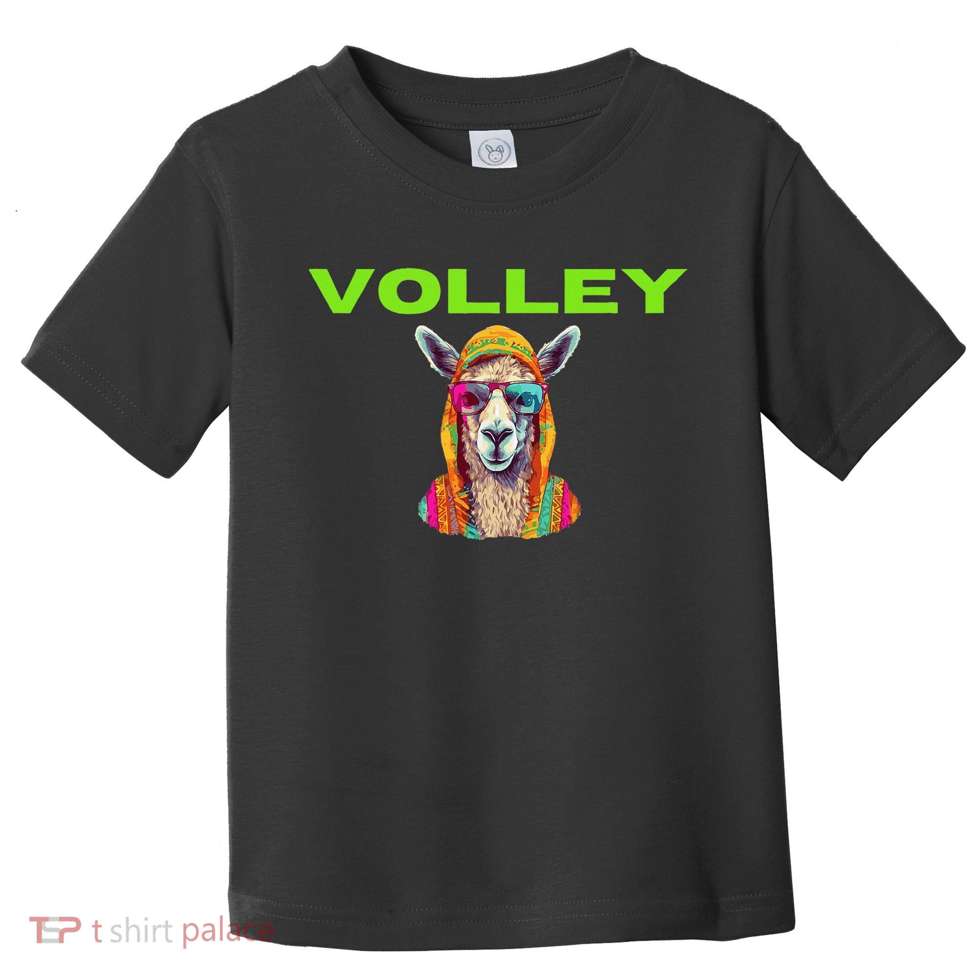 Volley Llama Funny Pickleball Toddler T-Shirt