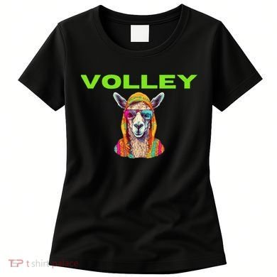 Volley Llama Funny Pickleball Women's T-Shirt