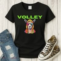 Volley Llama Funny Pickleball Women's T-Shirt thumb 3
