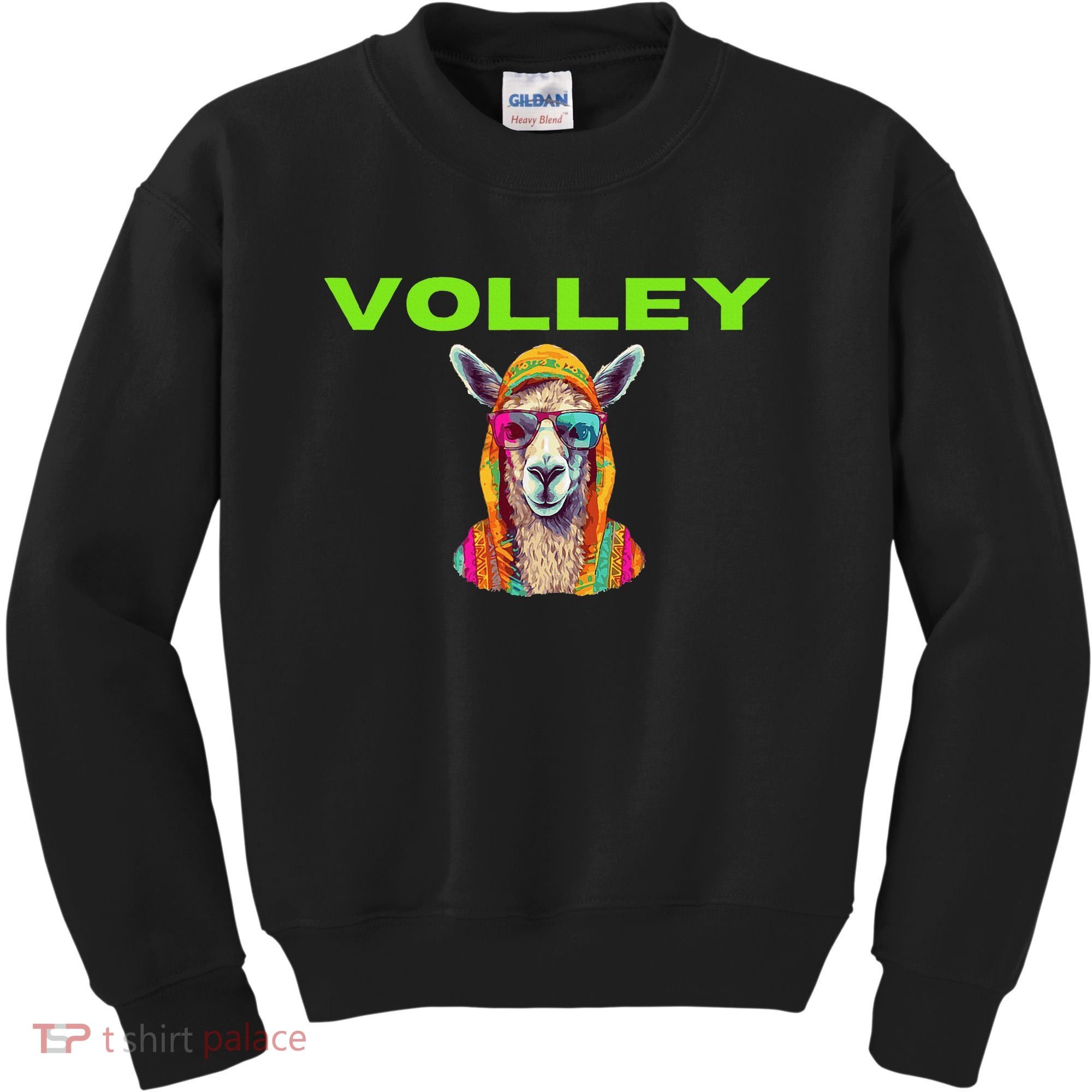 Volley Llama Funny Pickleball Kids Sweatshirt
