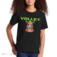 Volley Llama Funny Pickleball Kids T-Shirt thumb 2