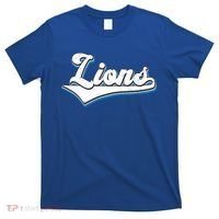 Vintage Lion Football Logo T-Shirt thumb 0
