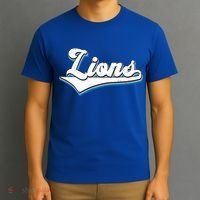 Vintage Lion Football Logo T-Shirt thumb 3