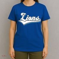 Vintage Lion Football Logo T-Shirt thumb 4
