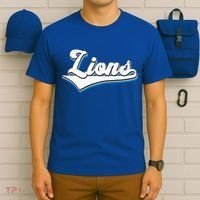 Vintage Lion Football Logo T-Shirt thumb 6