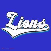 Vintage Lion Football Logo T-Shirt thumb 7