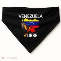 Venezuela Libre Flag Pride Bandera Venezolana Root USA-Made Doggie Bandana thumb 0