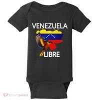 Venezuela Libre Flag Pride Bandera Venezolana Root Baby Bodysuit thumb 0