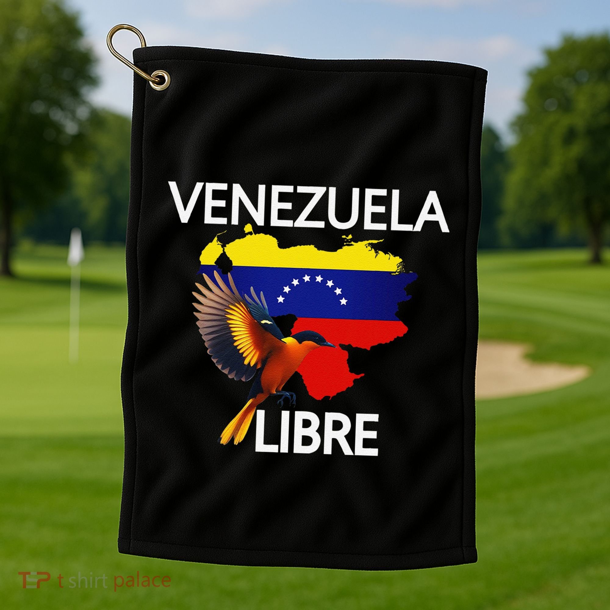 Venezuela Libre Flag Pride Bandera Venezolana Root Golf Towel