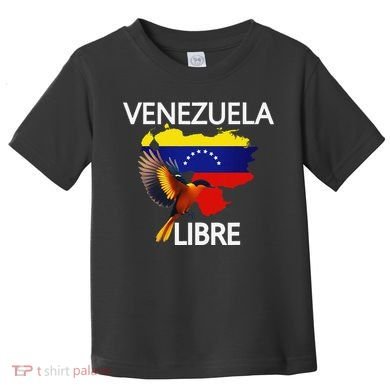 Venezuela Libre Flag Pride Bandera Venezolana Root Toddler T-Shirt