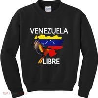 Venezuela Libre Flag Pride Bandera Venezolana Root Kids Sweatshirt thumb 0