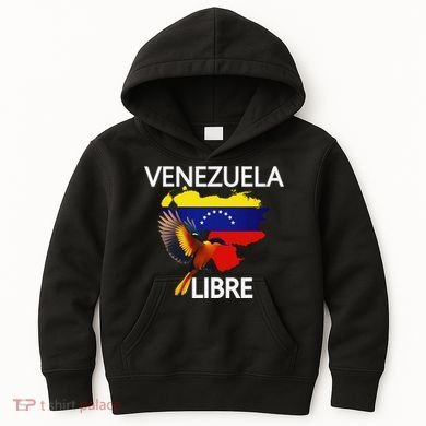 Venezuela Libre Flag Pride Bandera Venezolana Root Kids Hoodie