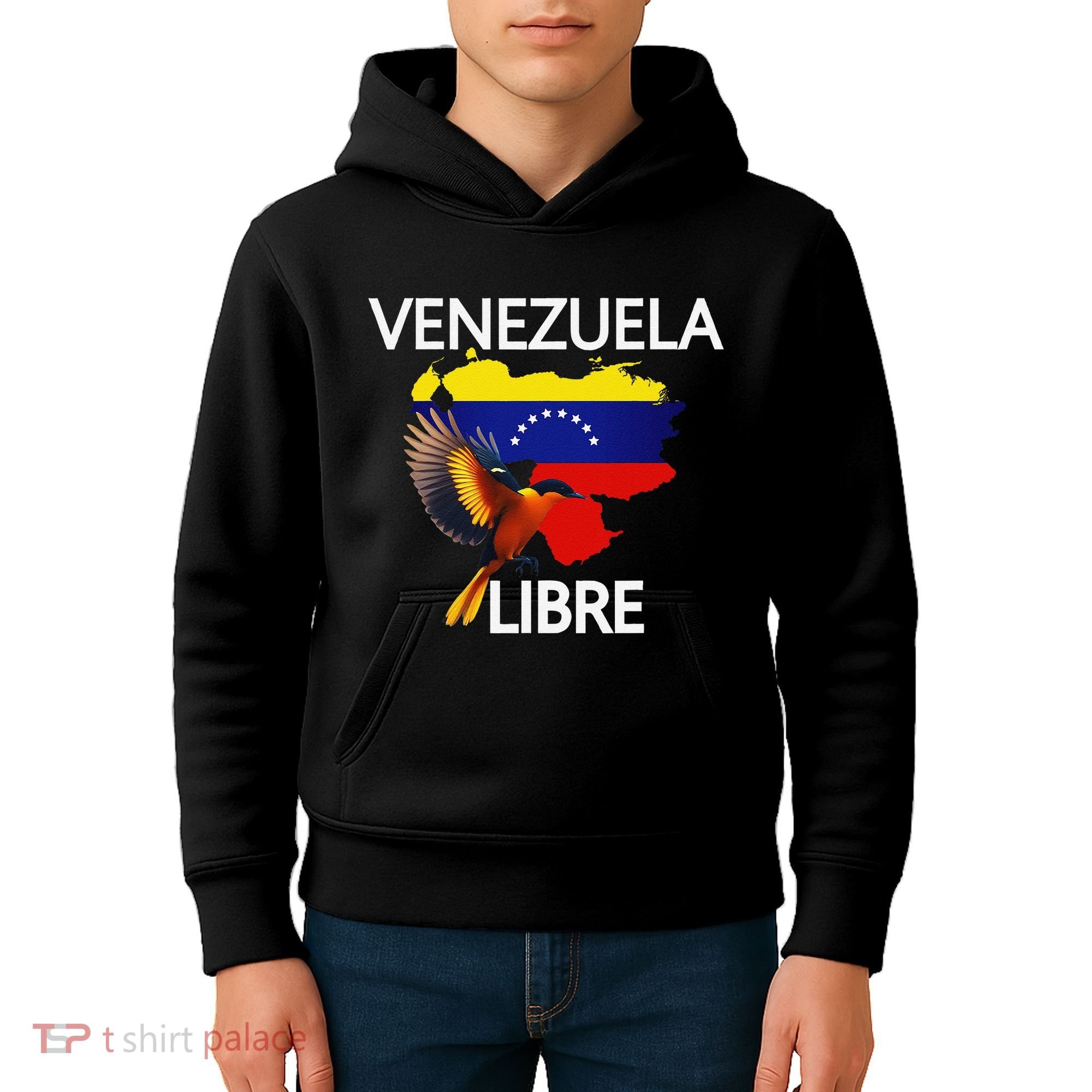 Venezuela Libre Flag Pride Bandera Venezolana Root Kids Hoodie