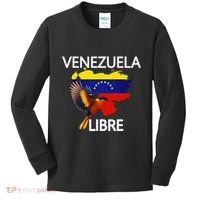 Venezuela Libre Flag Pride Bandera Venezolana Root Kids Long Sleeve Shirt thumb 0