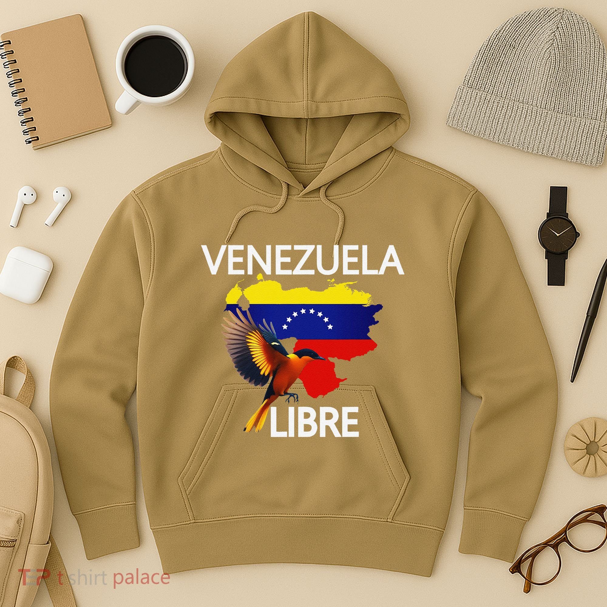 Venezuela Libre Flag Pride Bandera Venezolana Root Hoodie