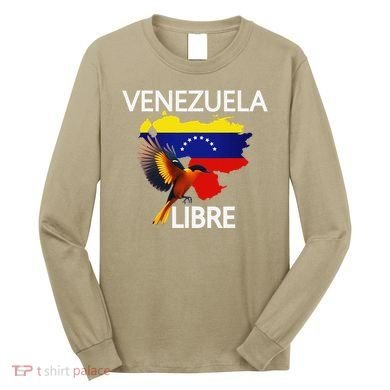 Venezuela Libre Flag Pride Bandera Venezolana Root Long Sleeve Shirt