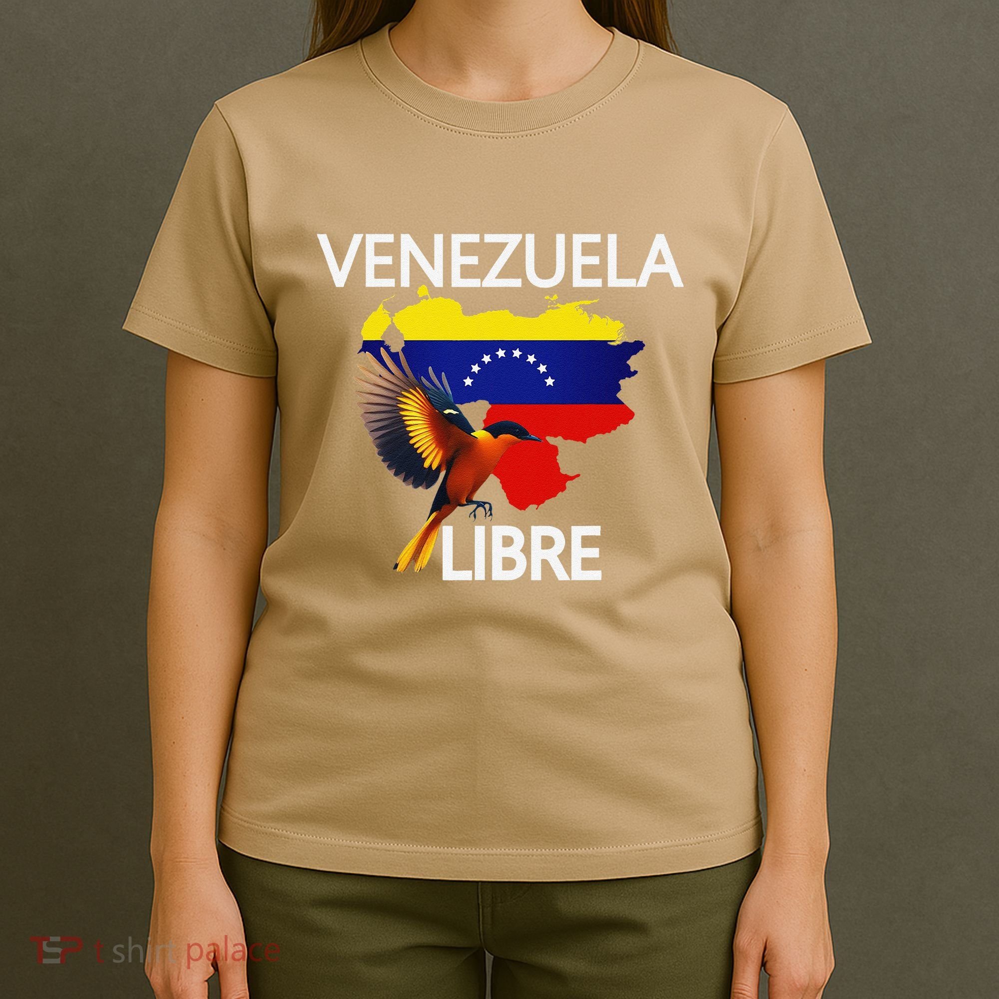 Venezuela Libre Flag Pride Bandera Venezolana Root T-Shirt