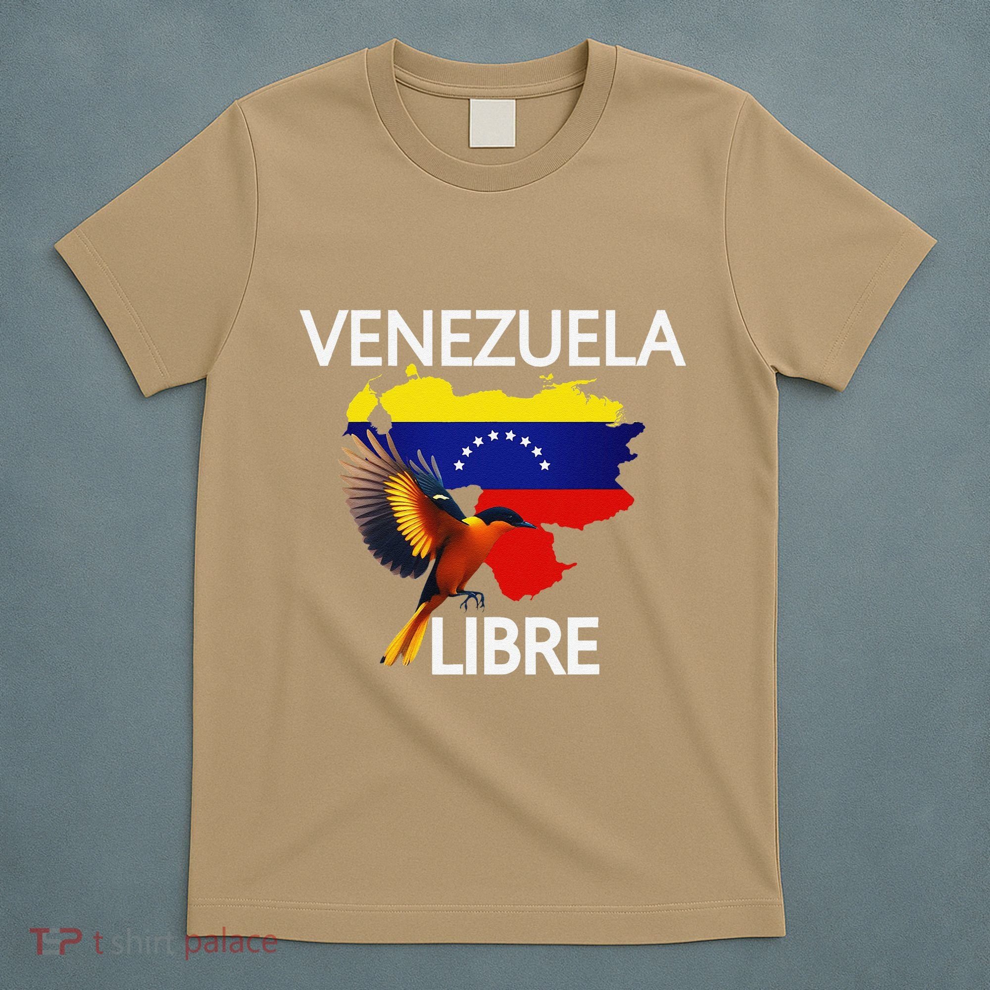 Venezuela Libre Flag Pride Bandera Venezolana Root T-Shirt