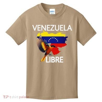Venezuela Libre Flag Pride Bandera Venezolana Root Kids T-Shirt