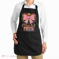 Viva La Fiesta Coquette Bow Cinco De Mayo Mexican Apron thumb 2