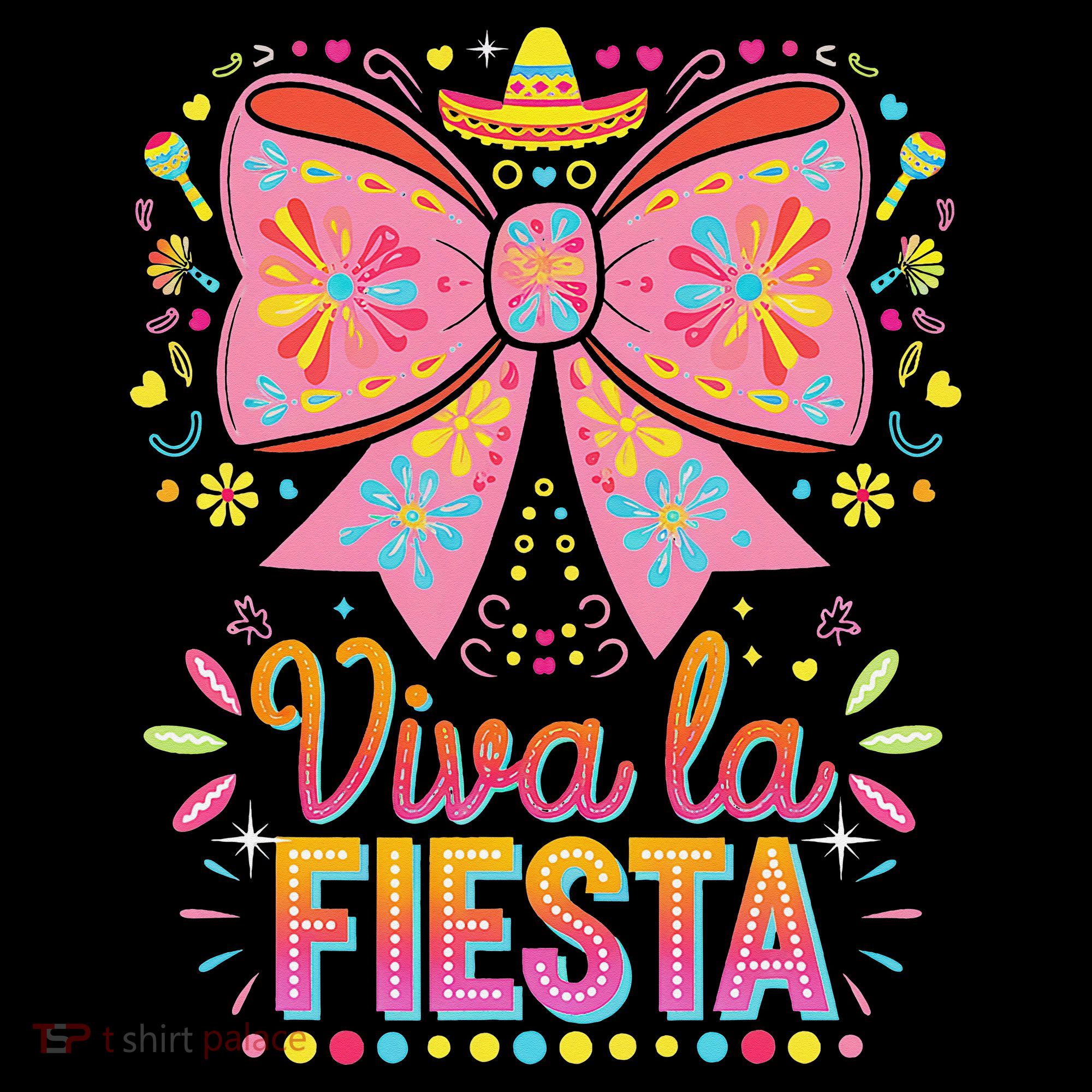 Viva La Fiesta Coquette Bow Cinco De Mayo Mexican Coffee Mug