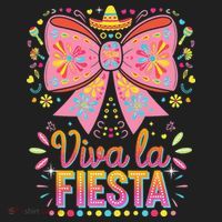 Viva La Fiesta Coquette Bow Cinco De Mayo Mexican Beanie thumb 2