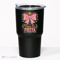 Viva La Fiesta Coquette Bow Cinco De Mayo Mexican Tumbler thumb 0