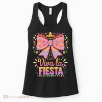 Viva La Fiesta Coquette Bow Cinco De Mayo Mexican Women's Tank Top thumb 0
