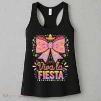 Viva La Fiesta Coquette Bow Cinco De Mayo Mexican Women's Tank Top thumb 3