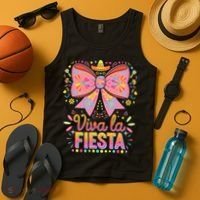 Viva La Fiesta Coquette Bow Cinco De Mayo Mexican Tank Top thumb 4