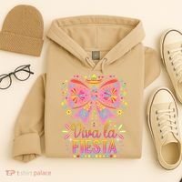 Viva La Fiesta Coquette Bow Cinco De Mayo Mexican Hoodie thumb 4