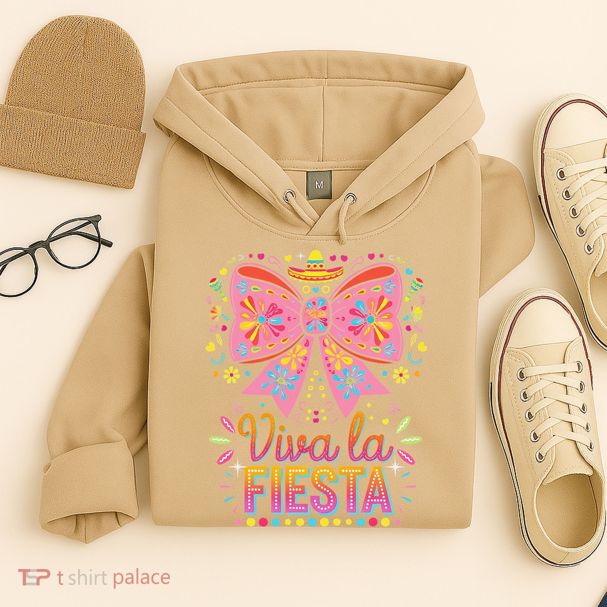 Viva La Fiesta Coquette Bow Cinco De Mayo Mexican Hoodie