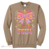 Viva La Fiesta Coquette Bow Cinco De Mayo Mexican Sweatshirt thumb 0