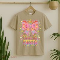 Viva La Fiesta Coquette Bow Cinco De Mayo Mexican T-Shirt thumb 2