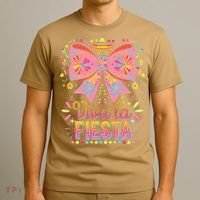 Viva La Fiesta Coquette Bow Cinco De Mayo Mexican T-Shirt thumb 3