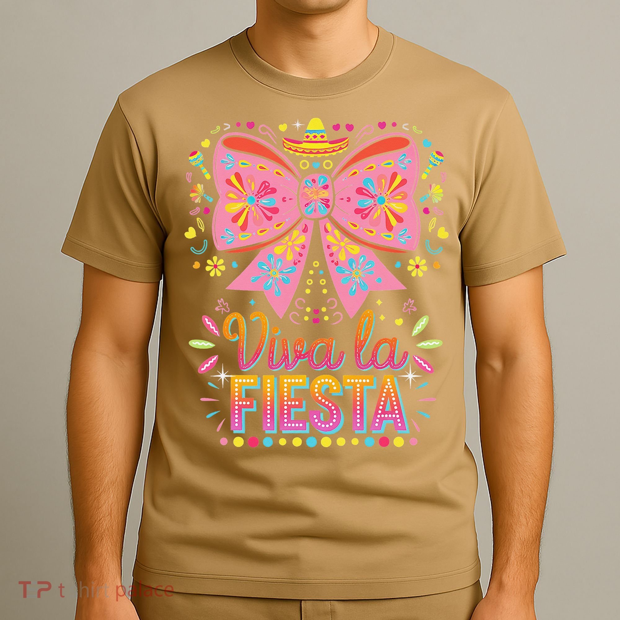 Viva La Fiesta Coquette Bow Cinco De Mayo Mexican T-Shirt