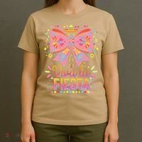 Viva La Fiesta Coquette Bow Cinco De Mayo Mexican T-Shirt thumb 4