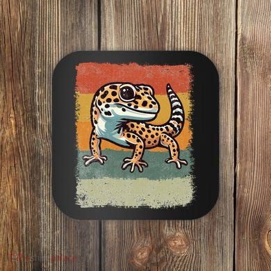 Vintage Leopard Gecko Coaster