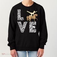 Vaulting Love Horseback Equestrian Horse Riding Acrobatics Women's Sweatshirt thumb 0