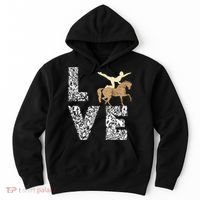 Vaulting Love Horseback Equestrian Horse Riding Acrobatics Hoodie thumb 0
