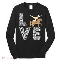 Vaulting Love Horseback Equestrian Horse Riding Acrobatics Long Sleeve Shirt thumb 0