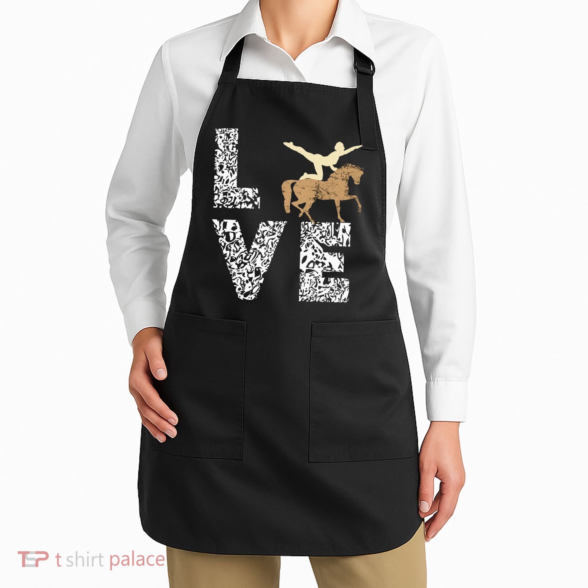 Vaulting Love Horseback Equestrian Horse Riding Acrobatics Apron