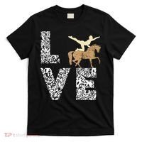 Vaulting Love Horseback Equestrian Horse Riding Acrobatics T-Shirt thumb 0