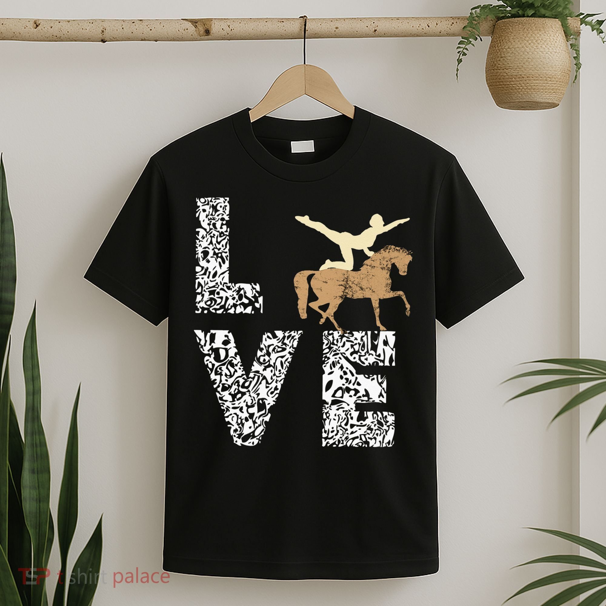 Vaulting Love Horseback Equestrian Horse Riding Acrobatics T-Shirt