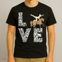 Vaulting Love Horseback Equestrian Horse Riding Acrobatics T-Shirt thumb 3