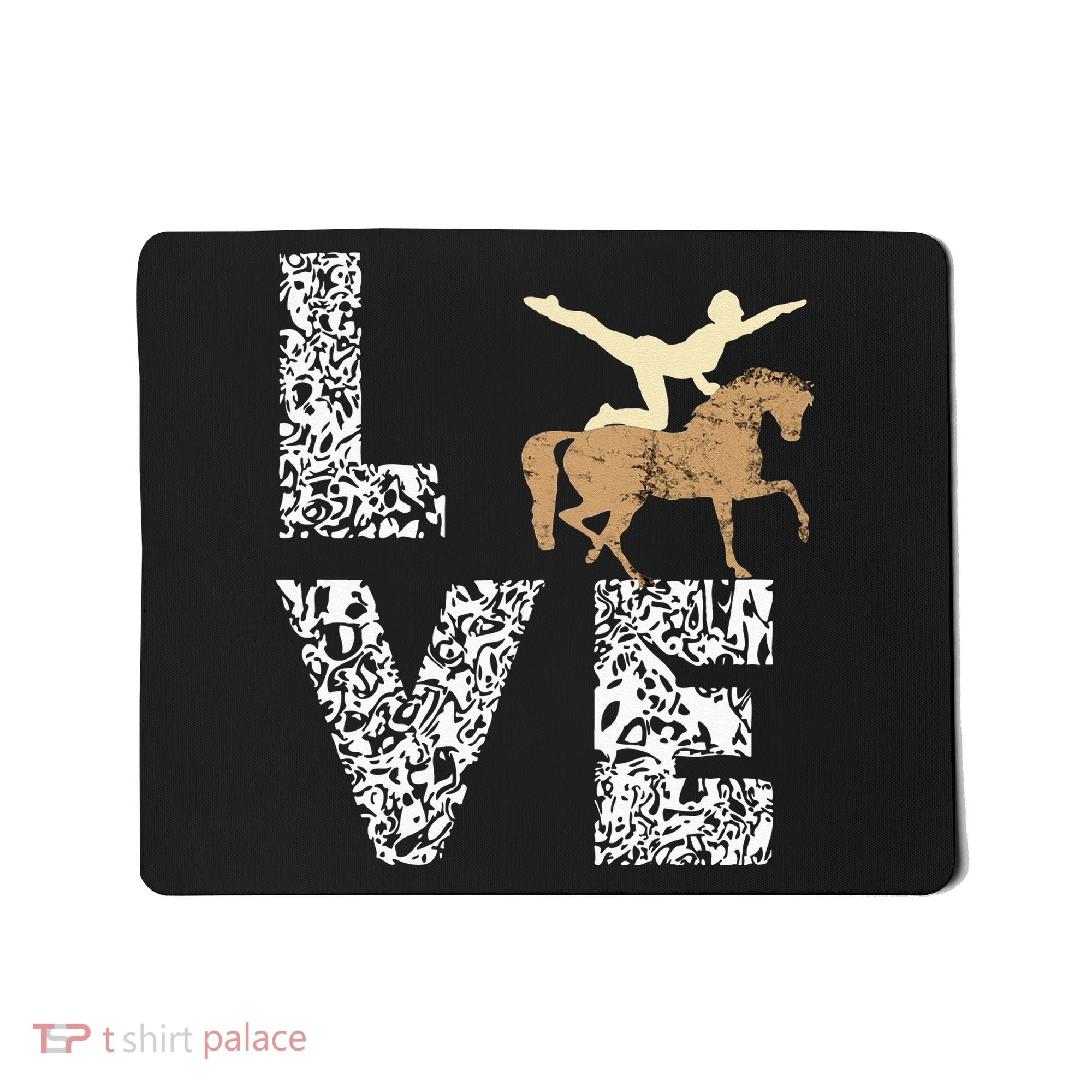 Vaulting Love Horseback Equestrian Horse Riding Acrobatics Mousepad