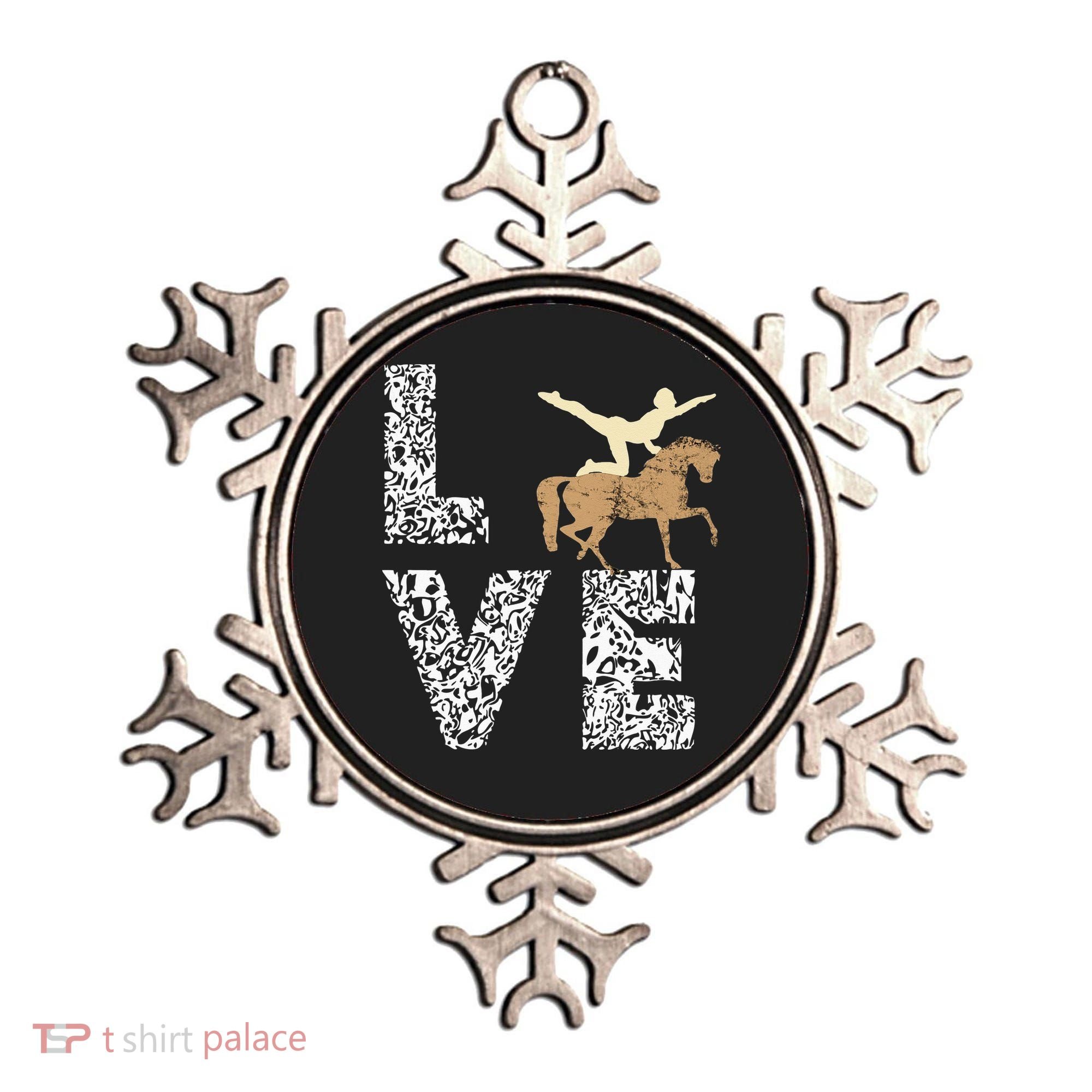 Vaulting Love Horseback Equestrian Horse Riding Acrobatics Ornament