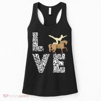 Vaulting Love Horseback Equestrian Horse Riding Acrobatics Women's Tank Top thumb 0