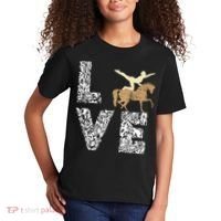Vaulting Love Horseback Equestrian Horse Riding Acrobatics Kids T-Shirt thumb 2