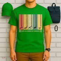 Vintage Life Is A Series Of Choices Golfing Fan T-Shirt thumb 6